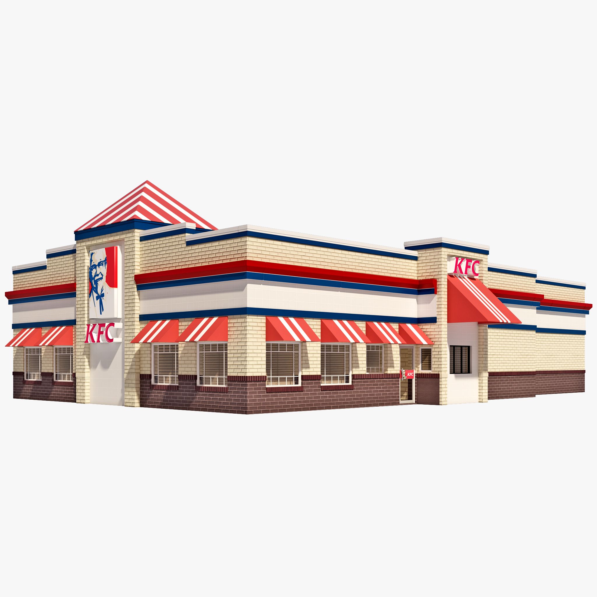 KFC Restaurant House modelo 3d