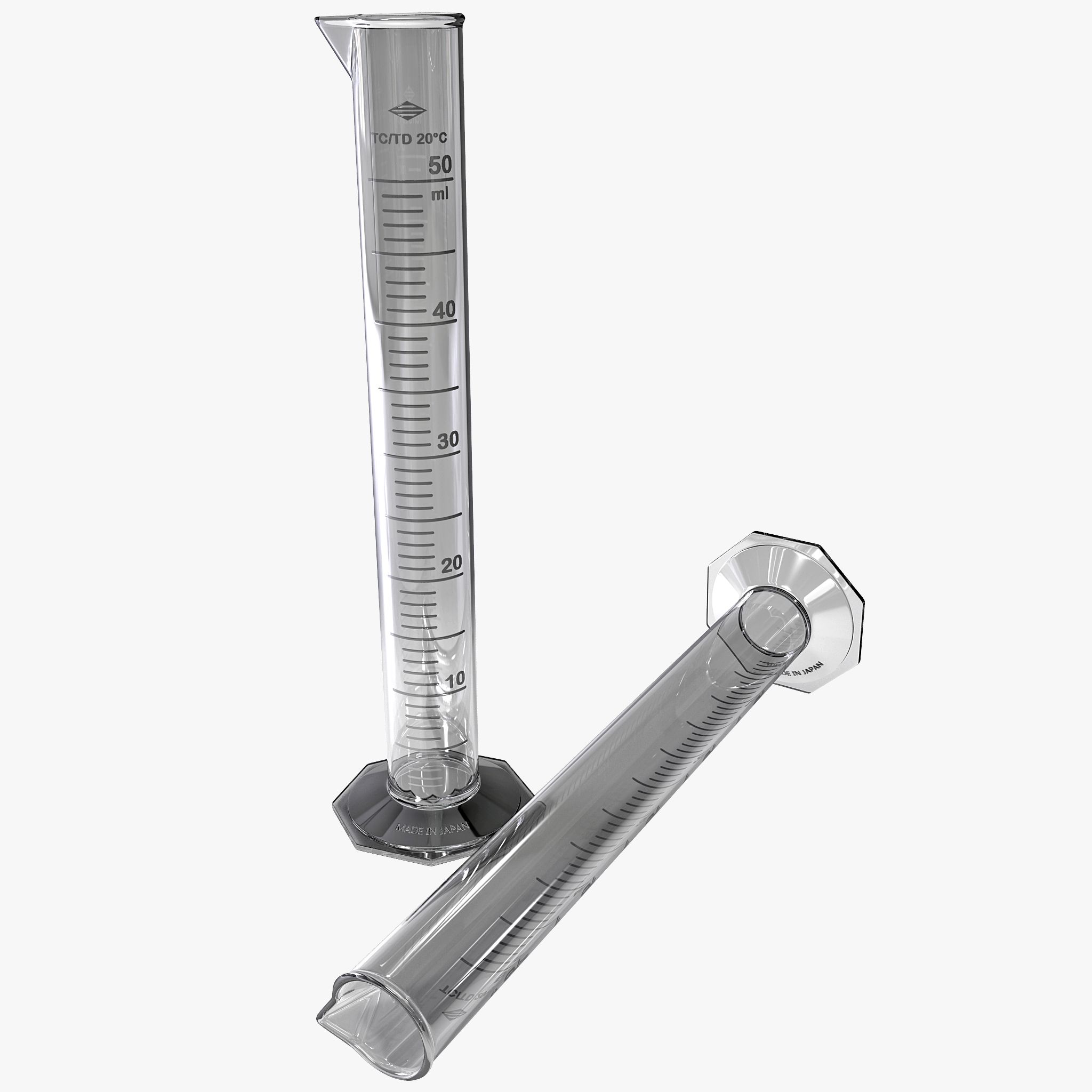 Graduated Cylinder 50 mL 3d model