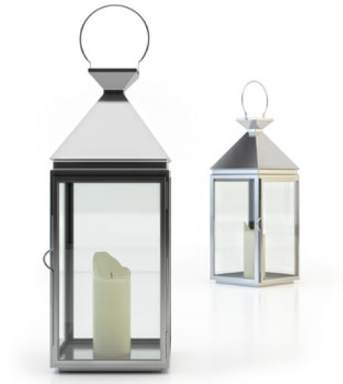 Lantern Celio Steel 3d model