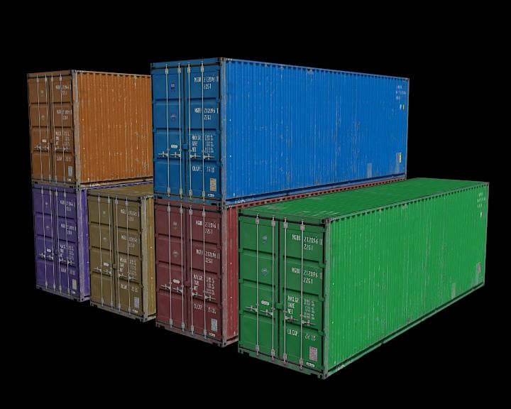 Container 3d model