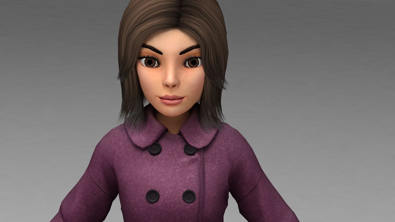 personaggio femminile 3d model