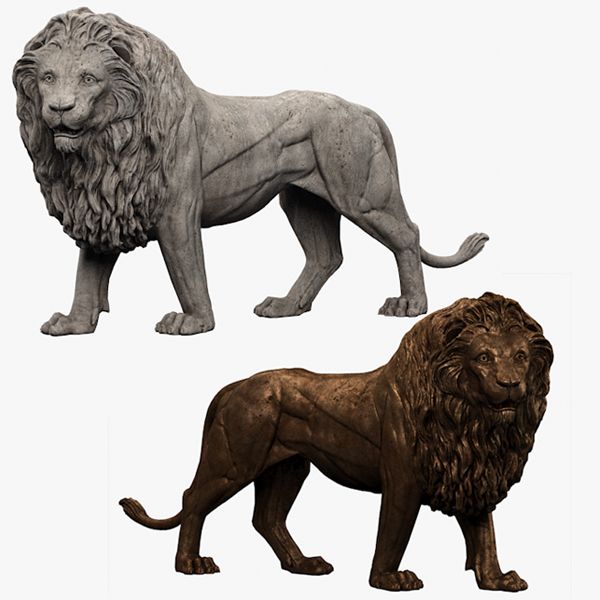 Lion Sculpture 3d model