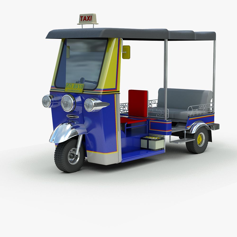 Tuk Tuk Rickshaw 3d model