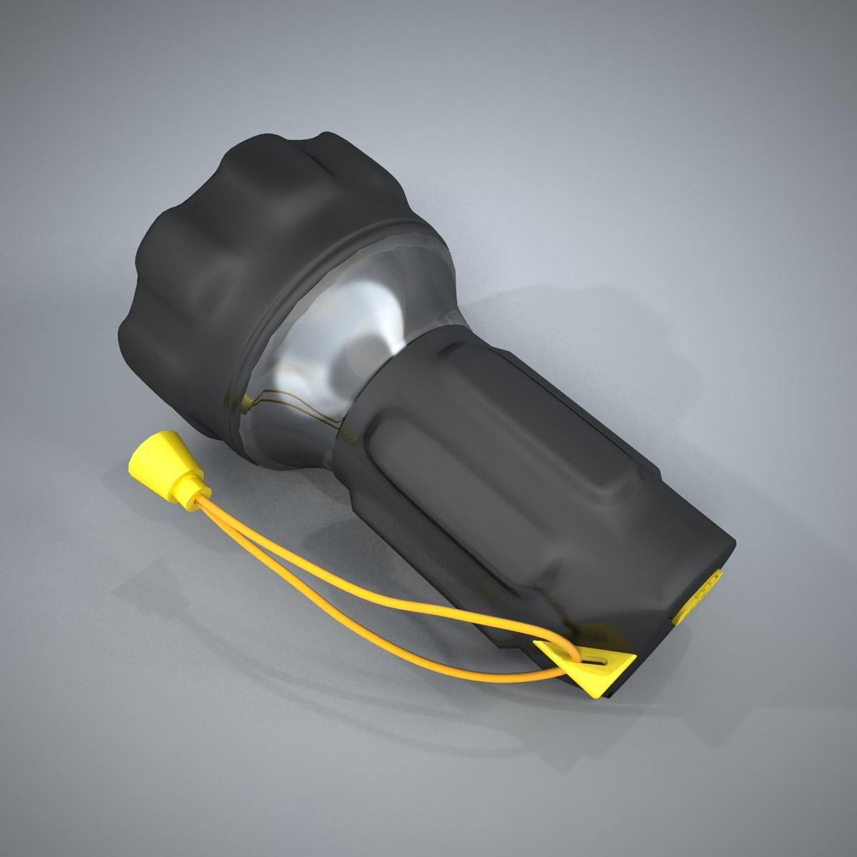 Flashlight royalty-free 3d model - Preview no. 8