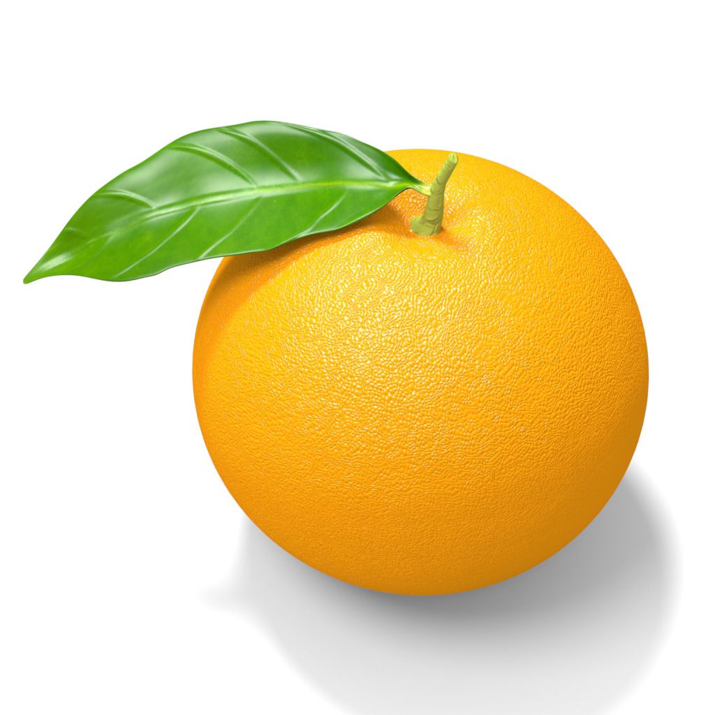 Orange fruitée 3d model