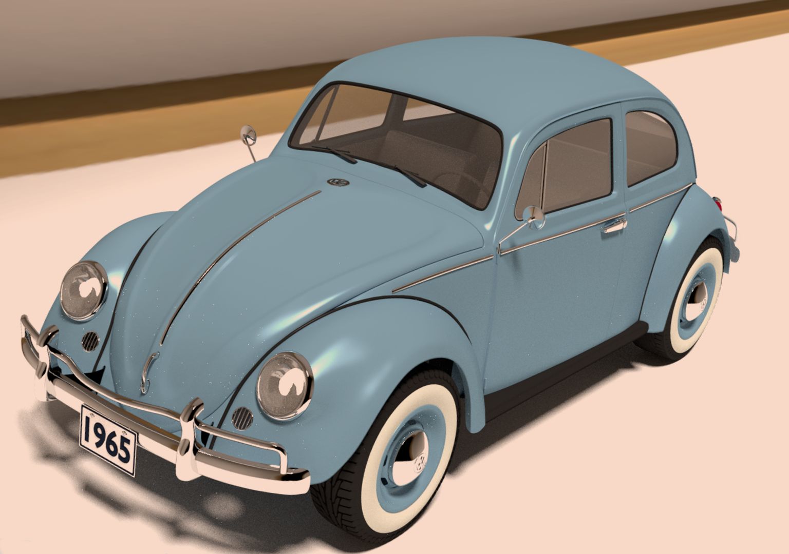 VW Beetle 1965 3d model