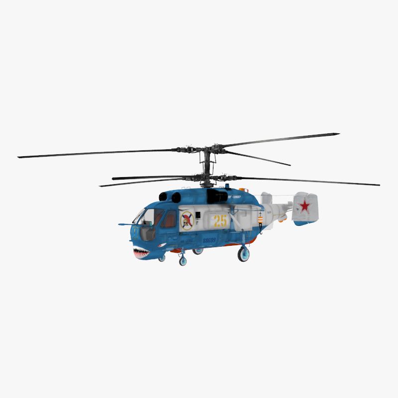 Helicóptero da MARINHA russa 3d model