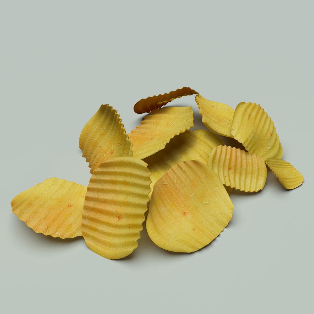 Potato Chips 3d model