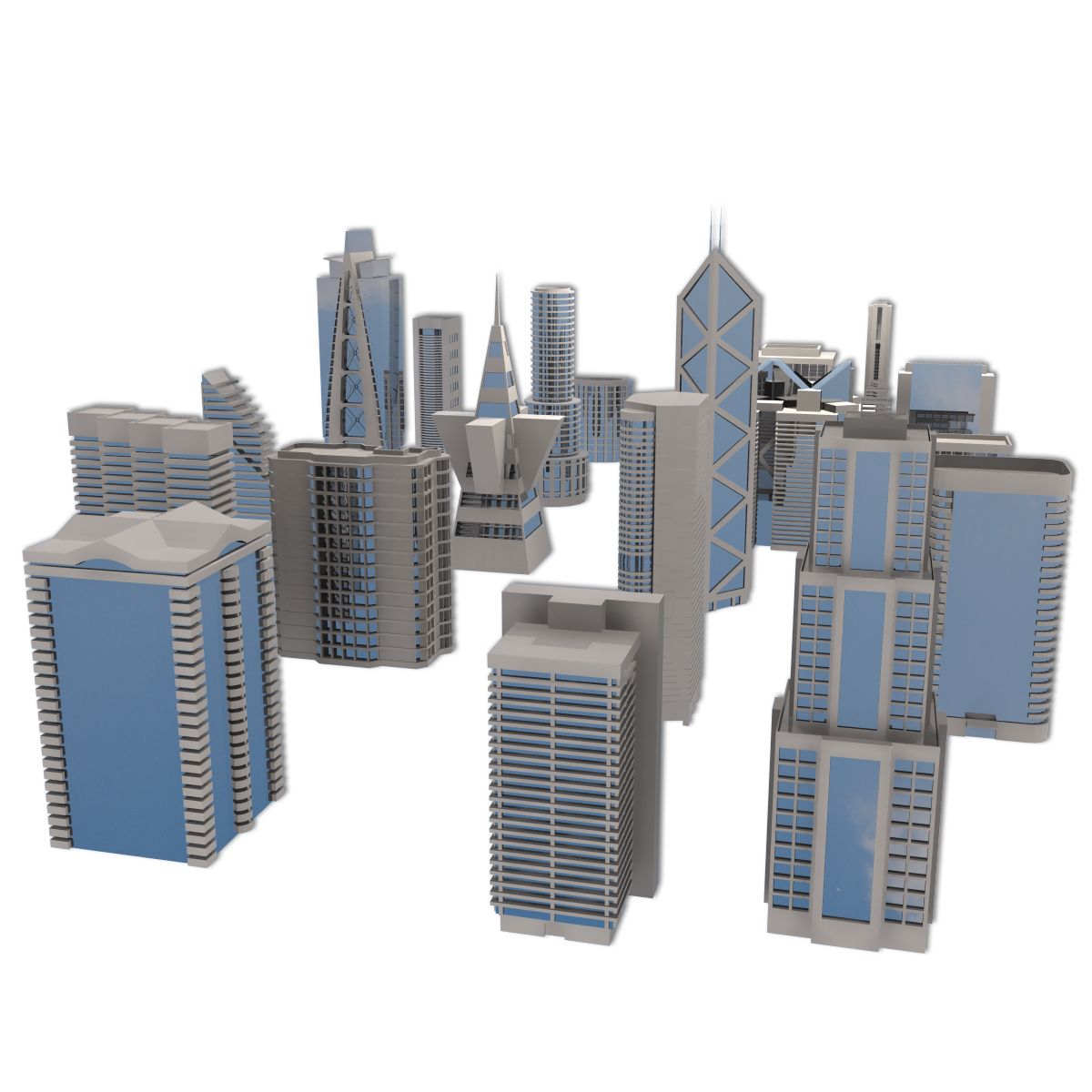 City Blocks 3d model