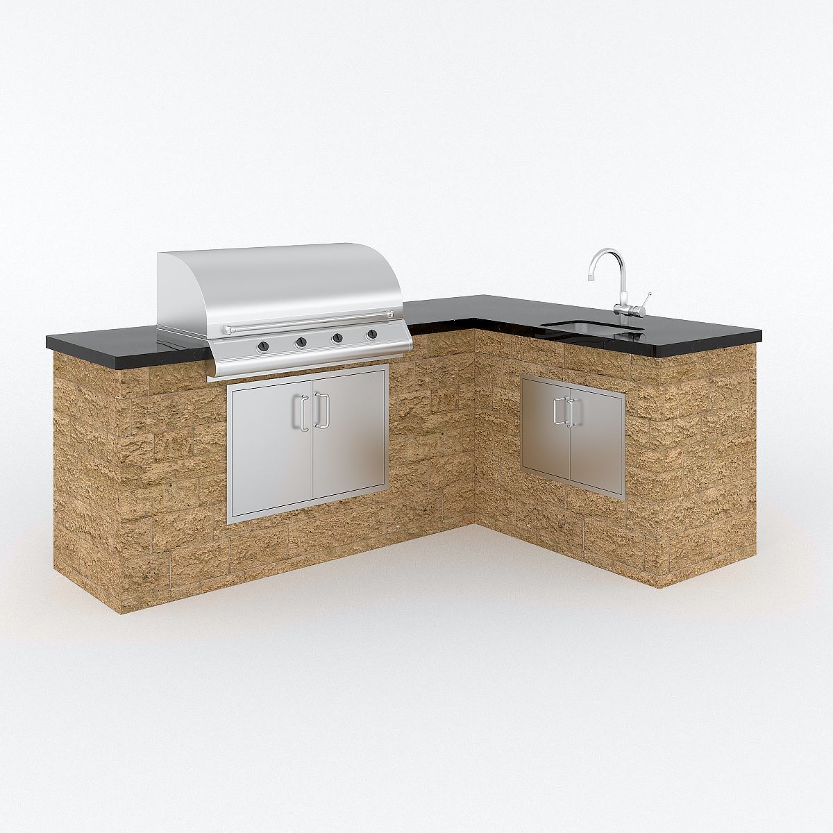 OUTDOOR KITCHEN 3d model