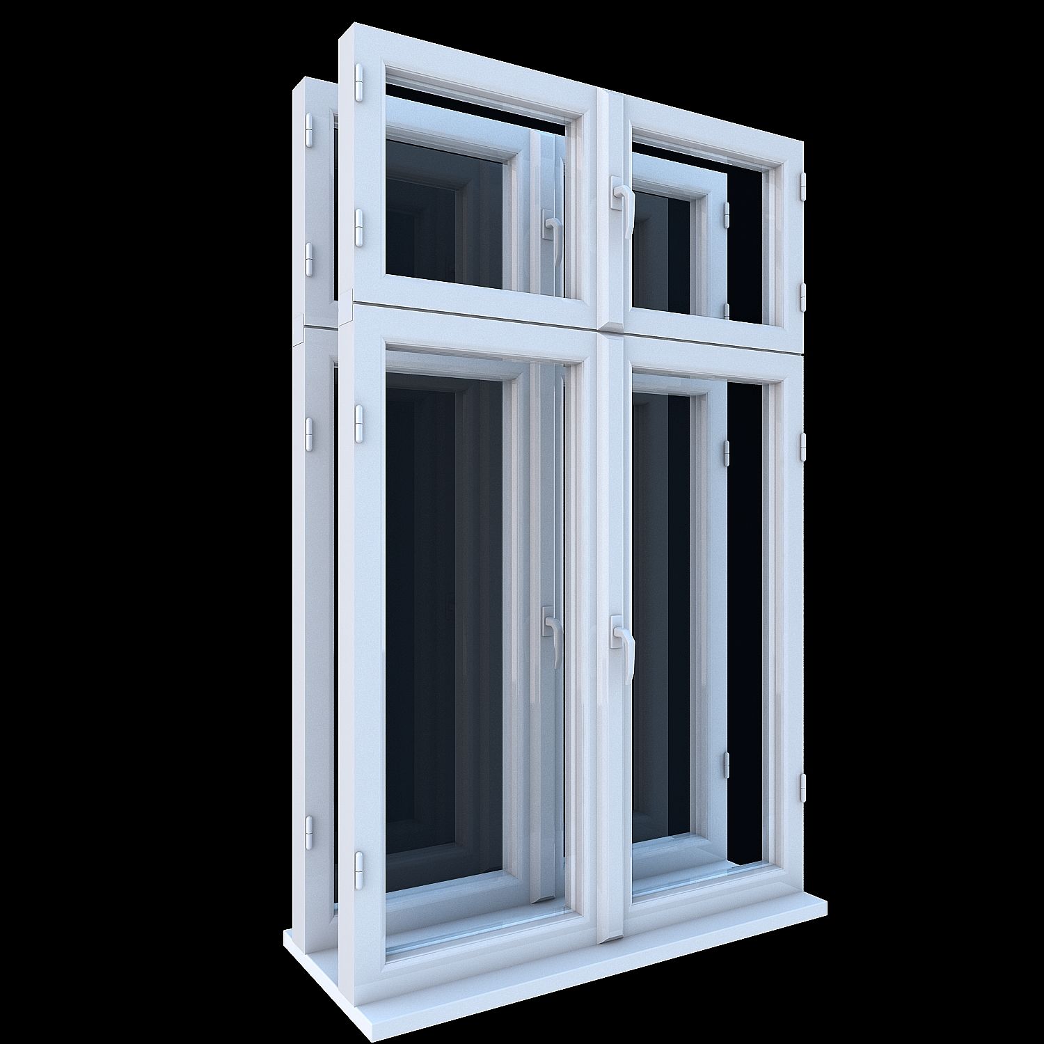 Box type window 3d model