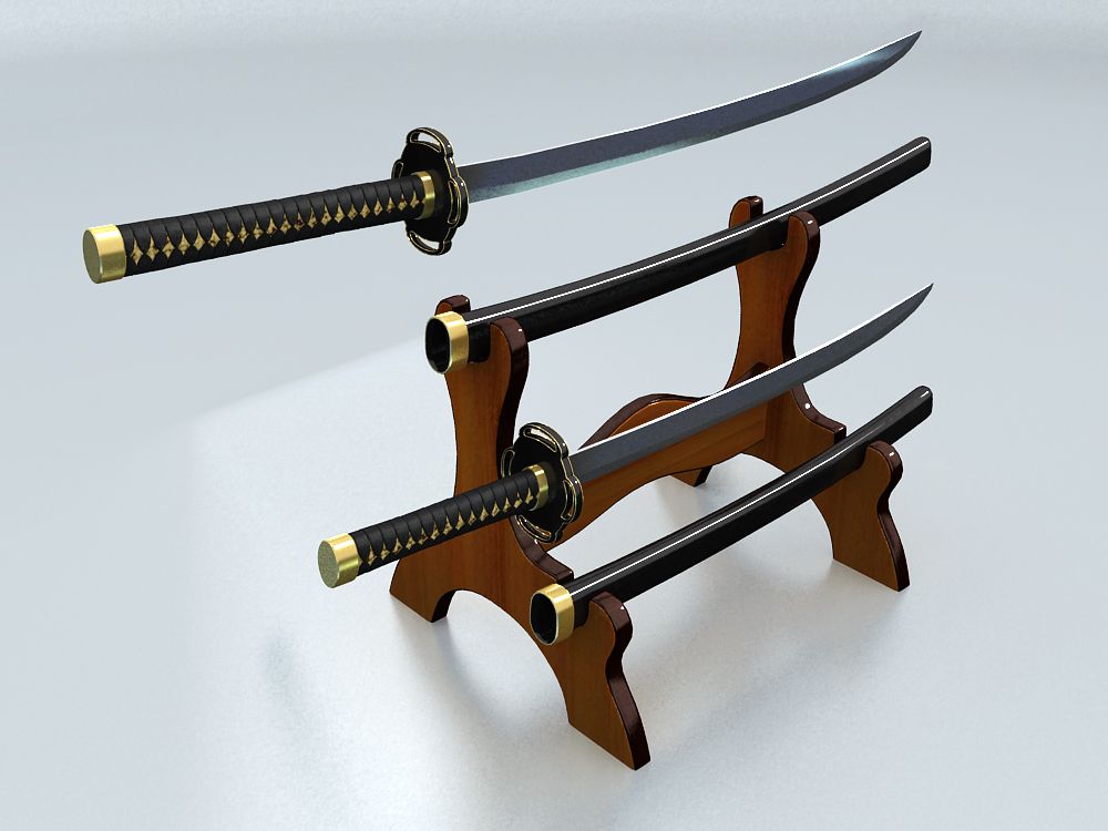 Katana and Vakidasi 3d model