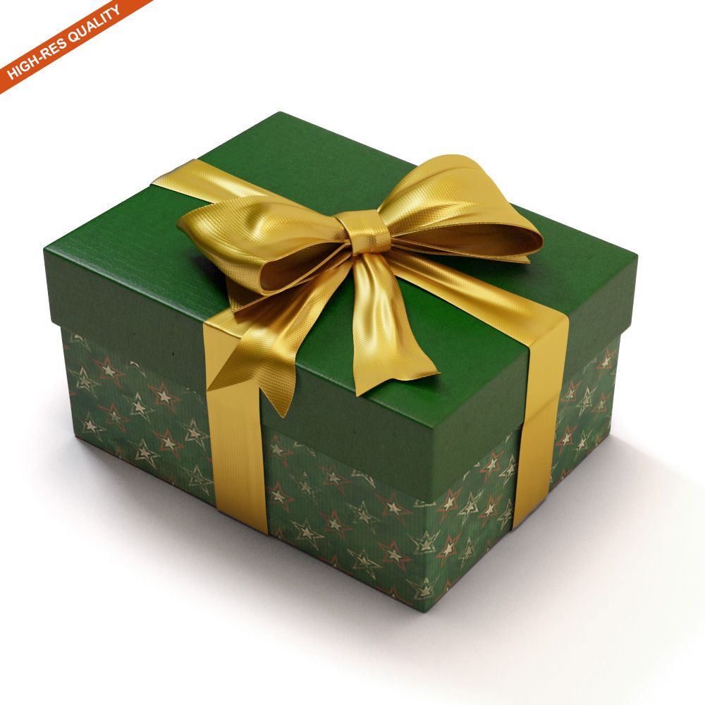 Geschenkbox royalty-free 3d model - Preview no. 3