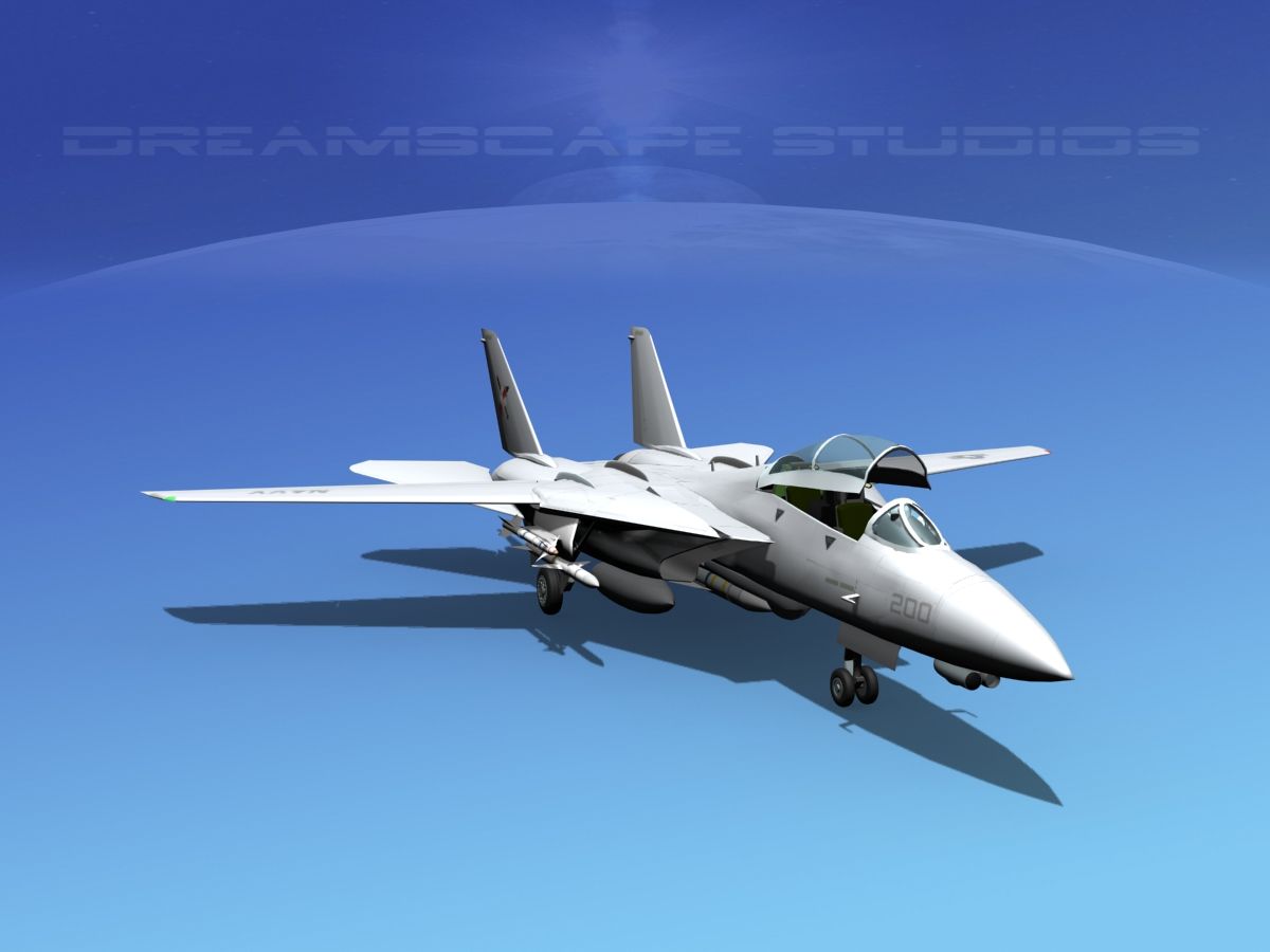 Grumman F-14D Tomcat VF103a 3d model