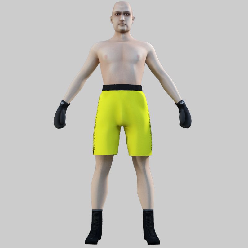 Boxing Player 05 Rigged 3d model