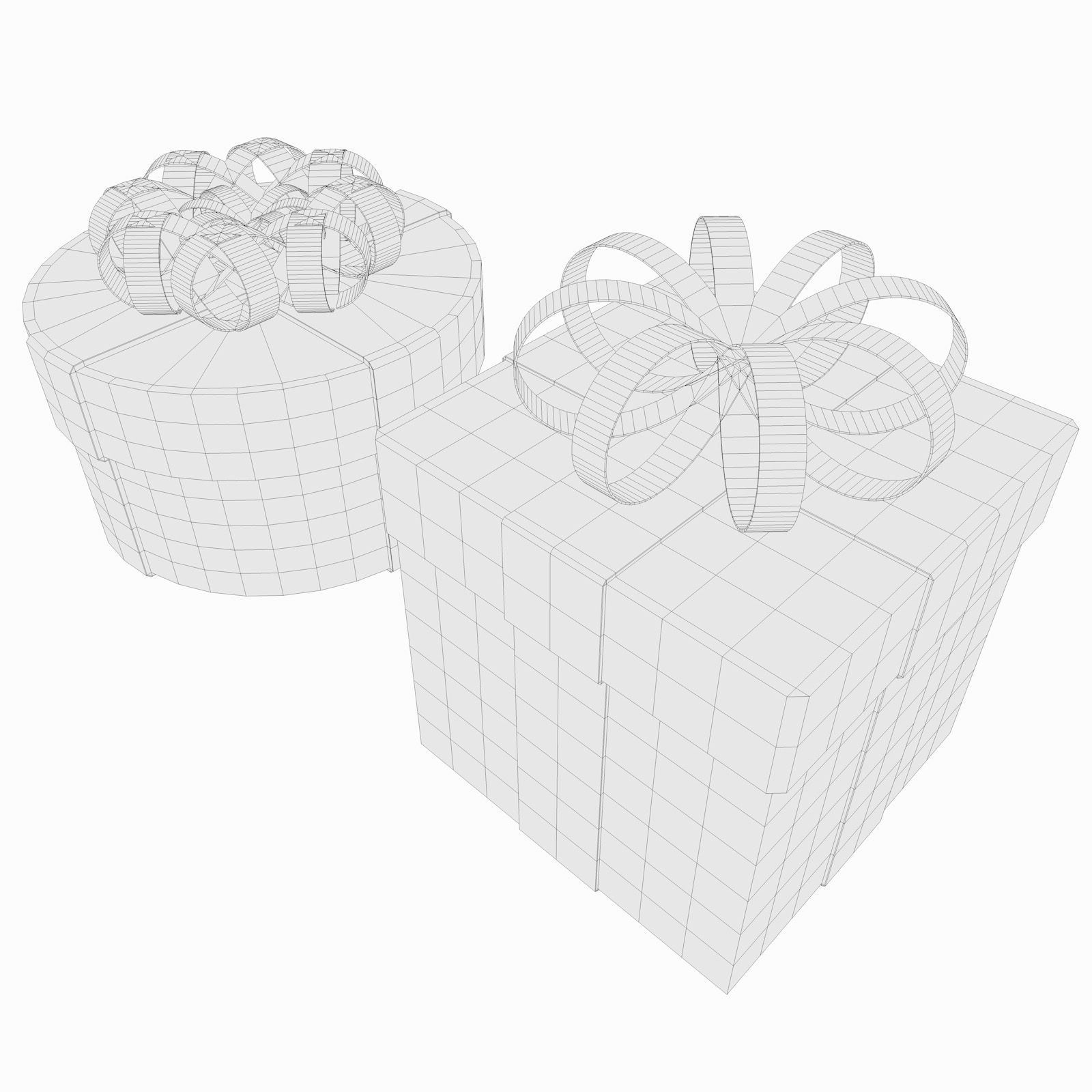 Christmas Gift Boxes royalty-free 3d model - Preview no. 18