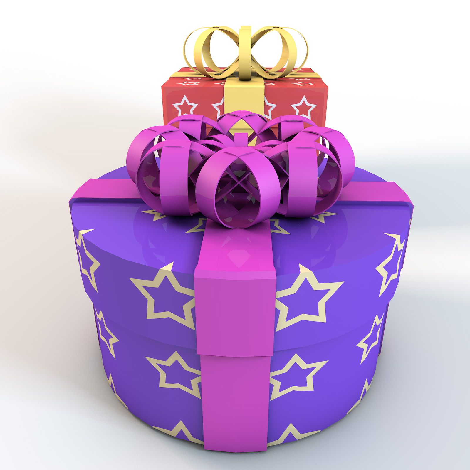 Christmas Gift Boxes royalty-free 3d model - Preview no. 13