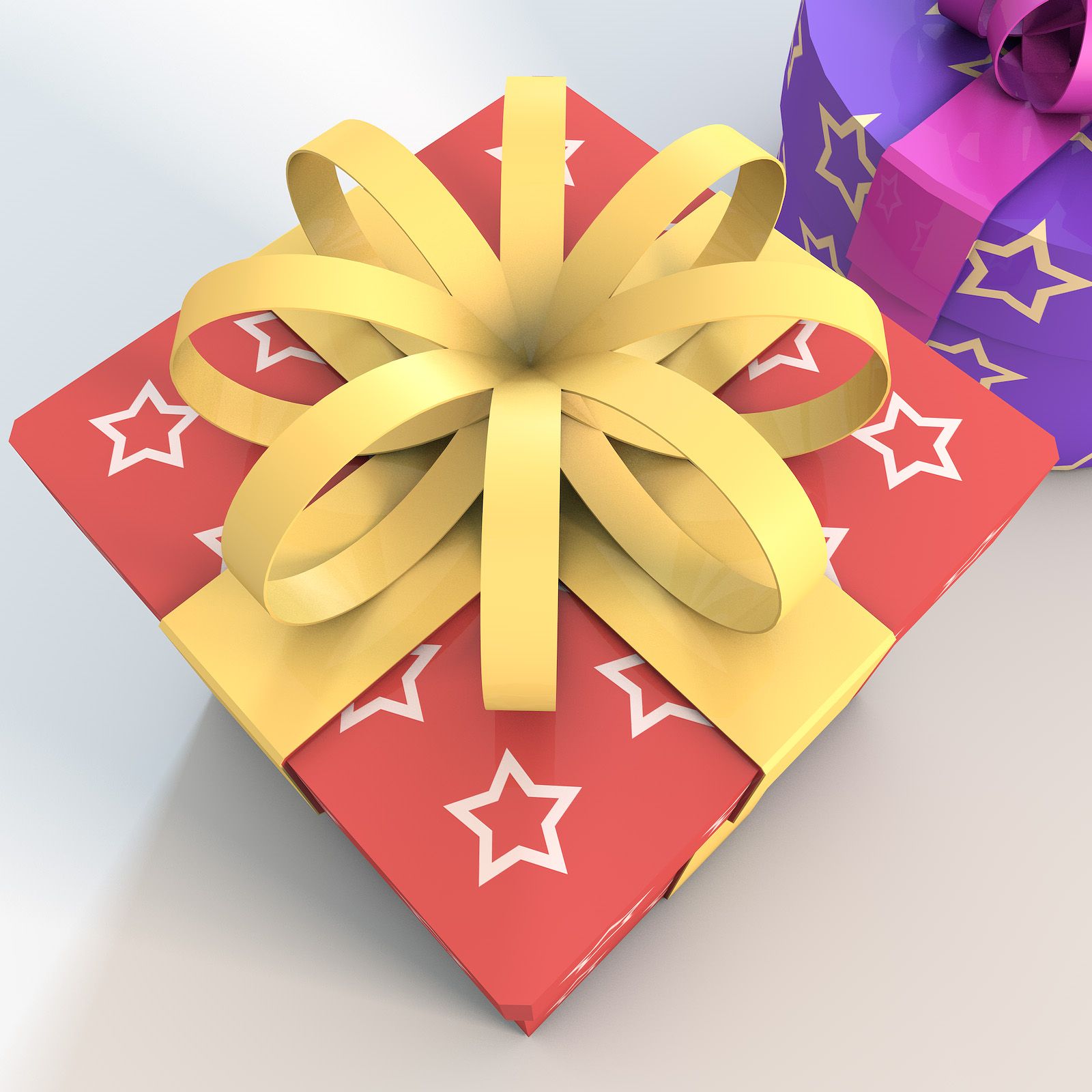 Christmas Gift Boxes royalty-free 3d model - Preview no. 11