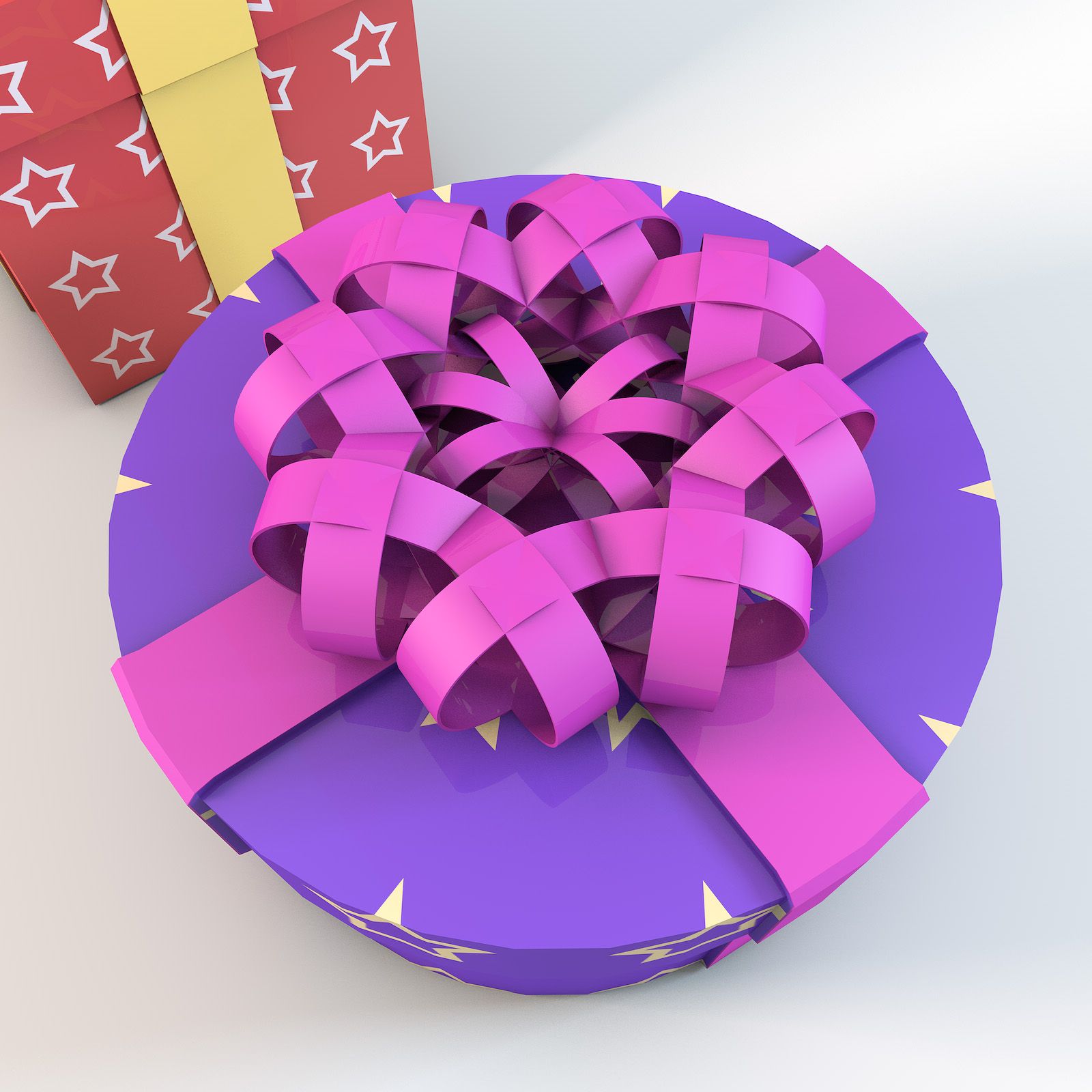 Christmas Gift Boxes royalty-free 3d model - Preview no. 10