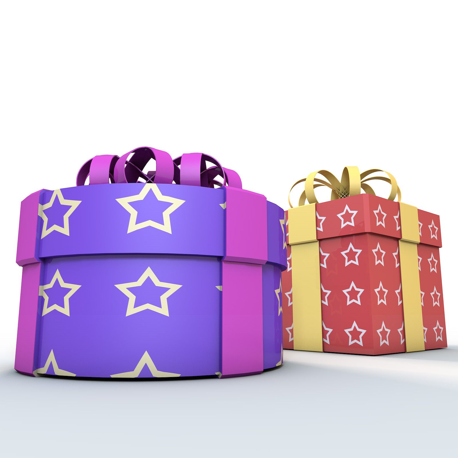 Christmas Gift Boxes royalty-free 3d model - Preview no. 9