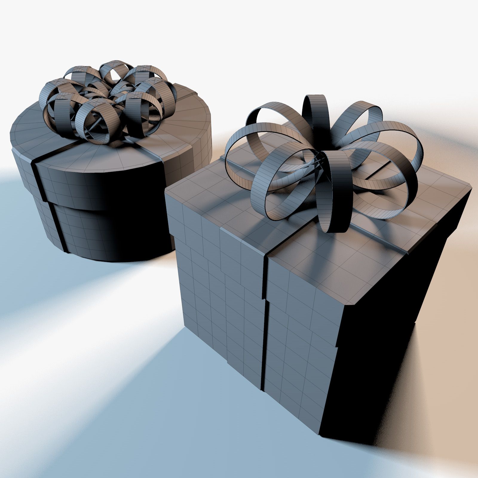 Christmas Gift Boxes royalty-free 3d model - Preview no. 17