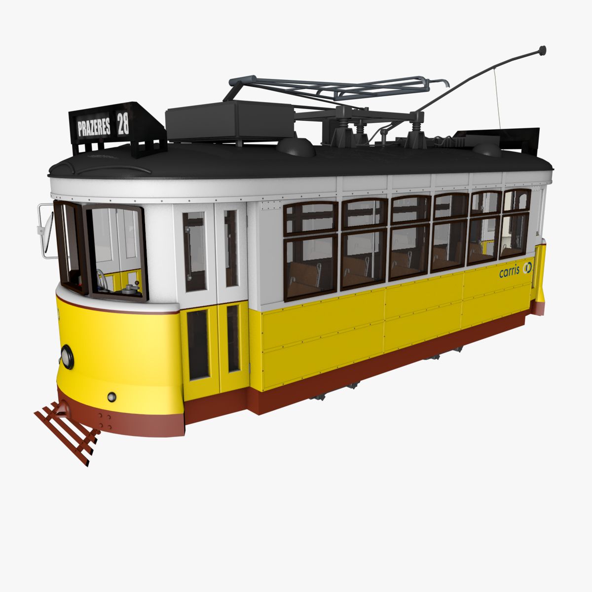 Tranvía de Lisboa modelo 3d