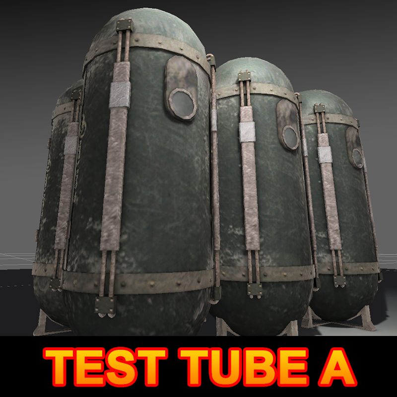 Test tube A 3d model