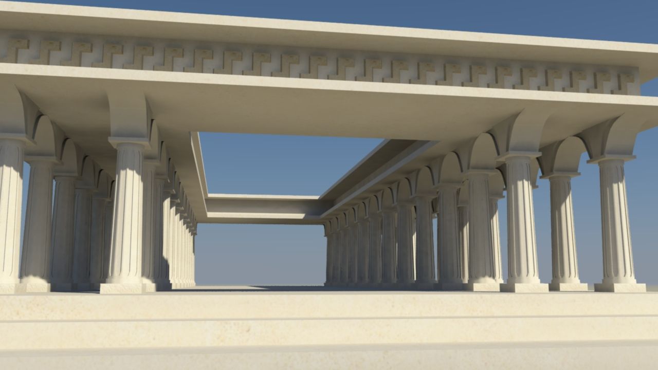 Greek temple 3d model