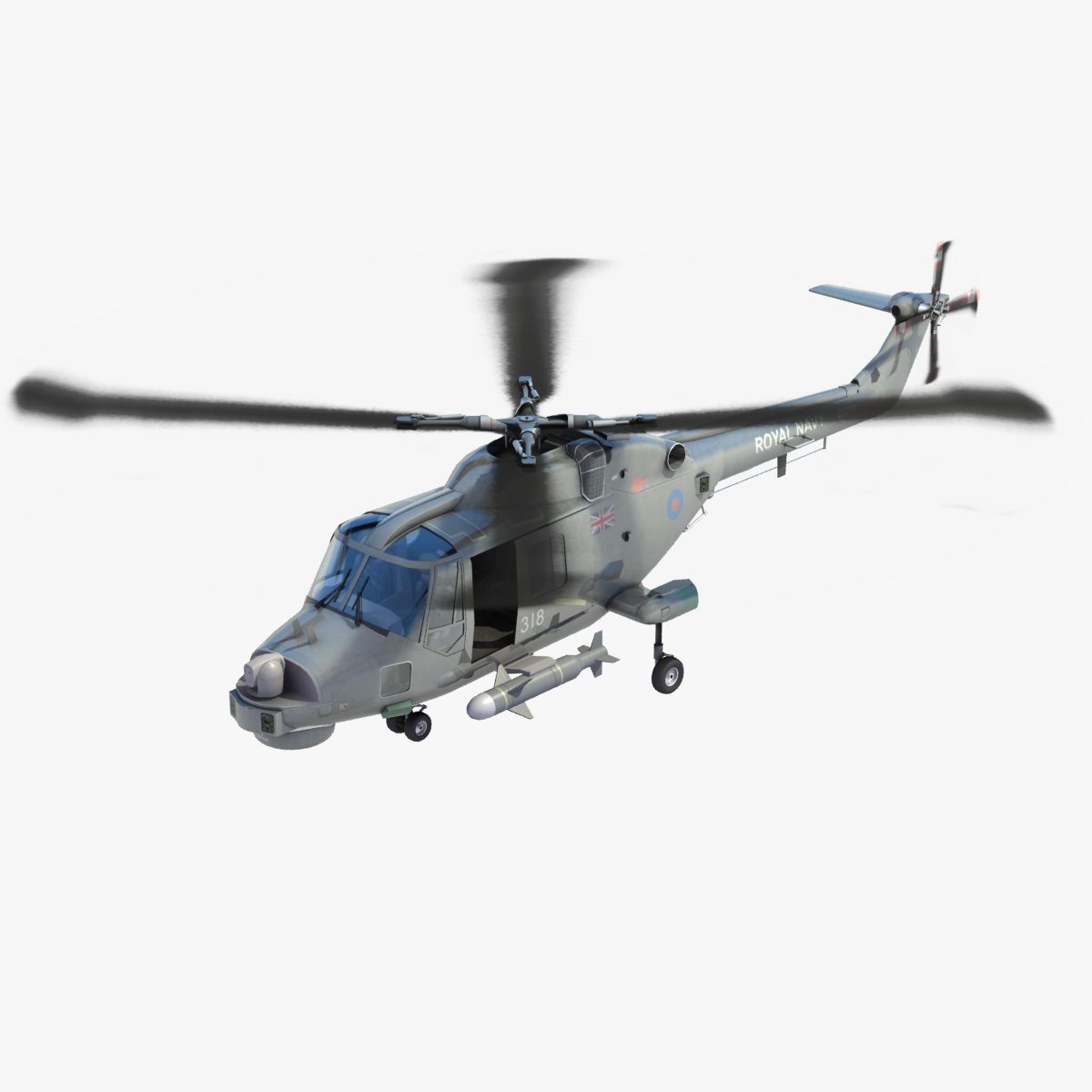 Lynx HMA8 Королевский флот 3d model