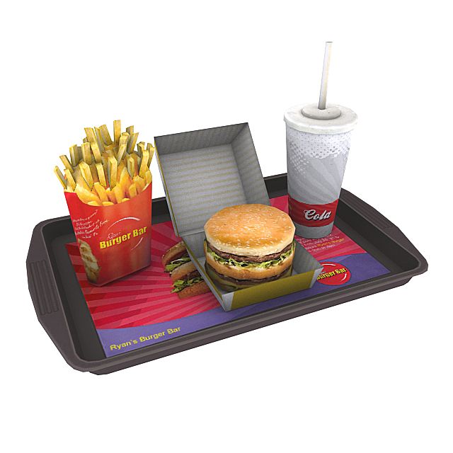 Fast Food Meal 03 3d model