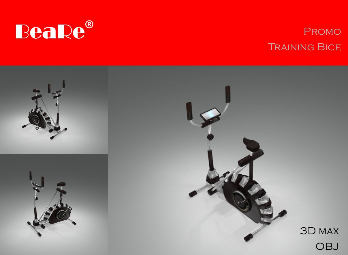 Gym training Bicy 3d model