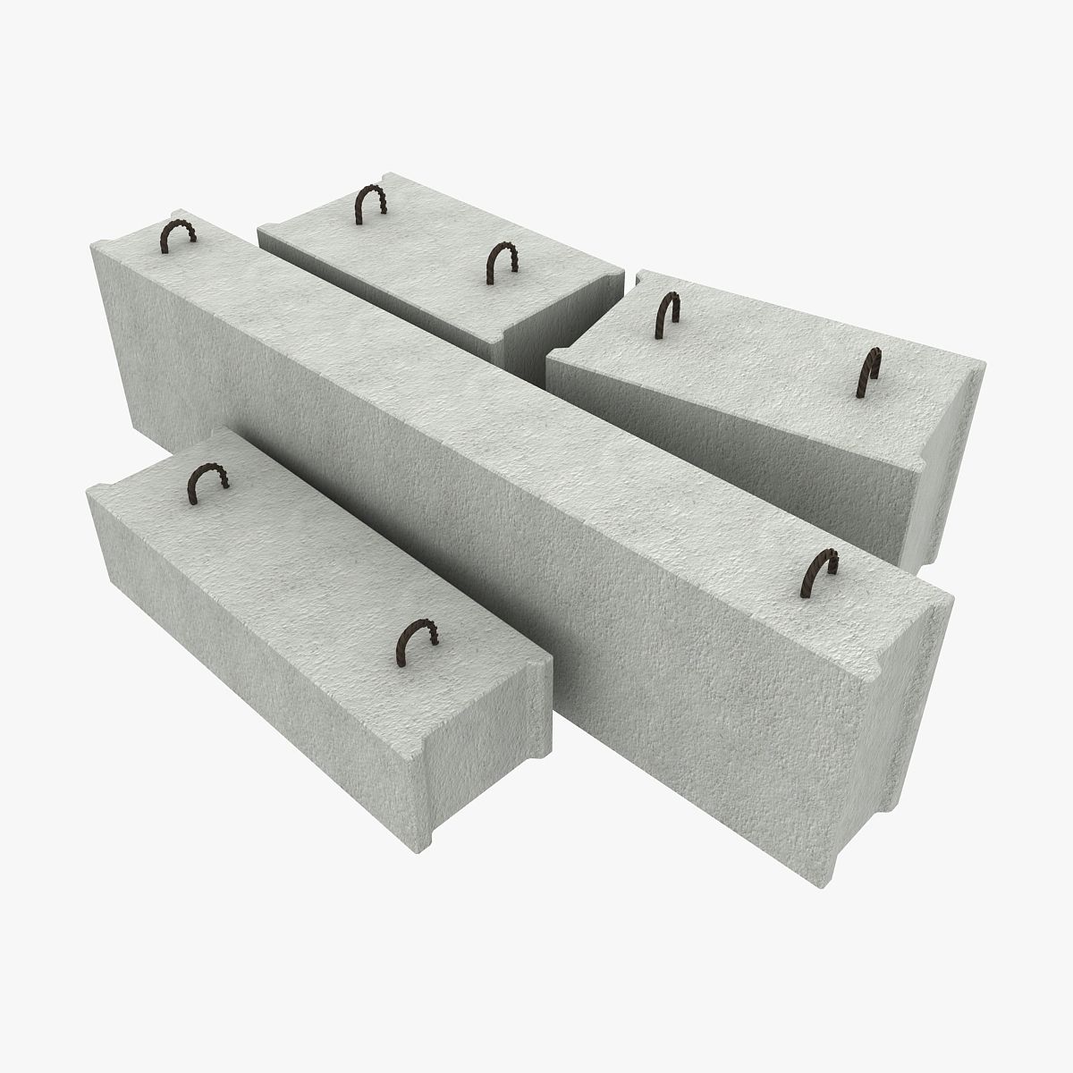 Beton bloklar 3d model