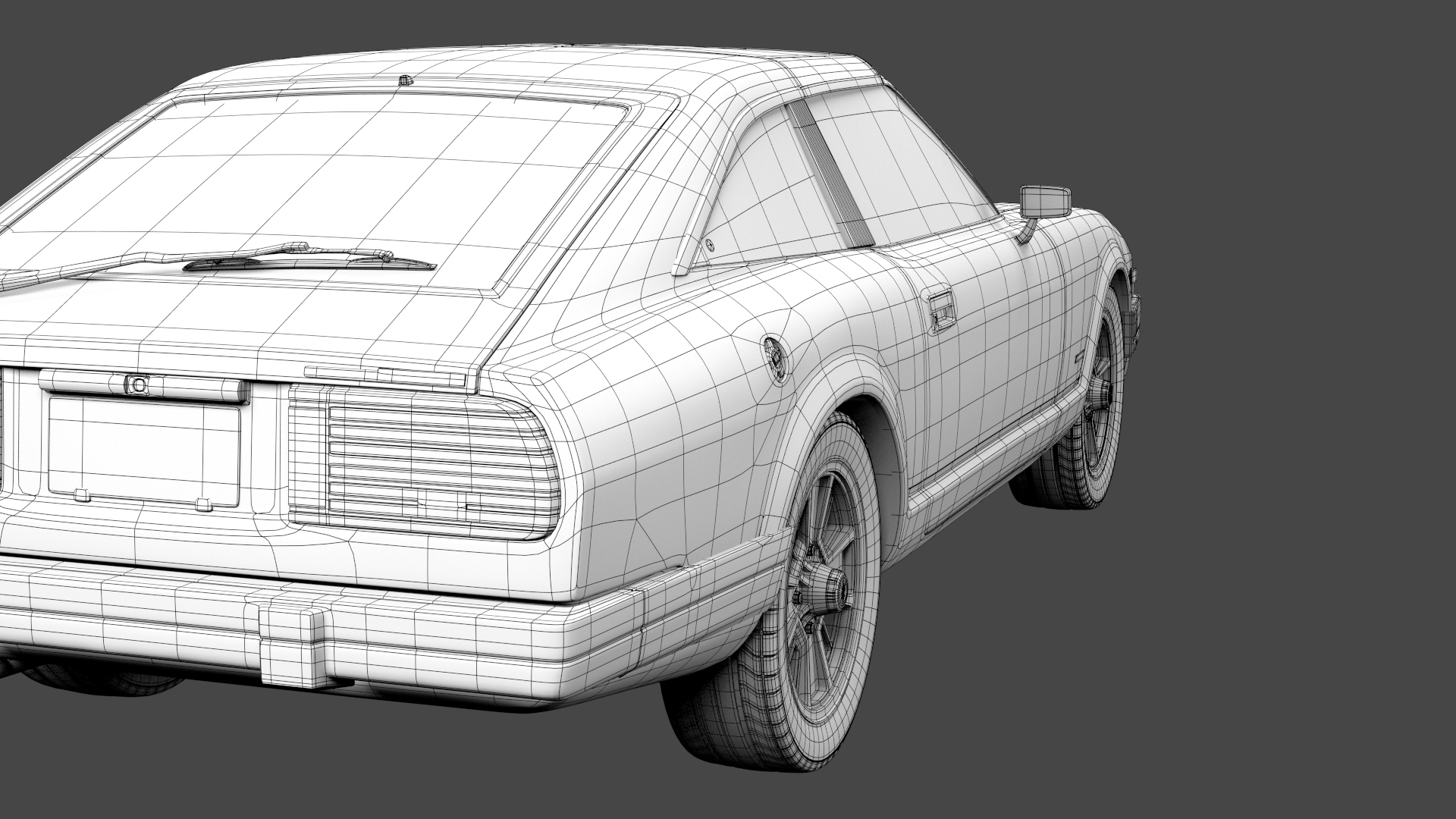 Datsun 280zx royalty-free 3d model - Preview no. 24