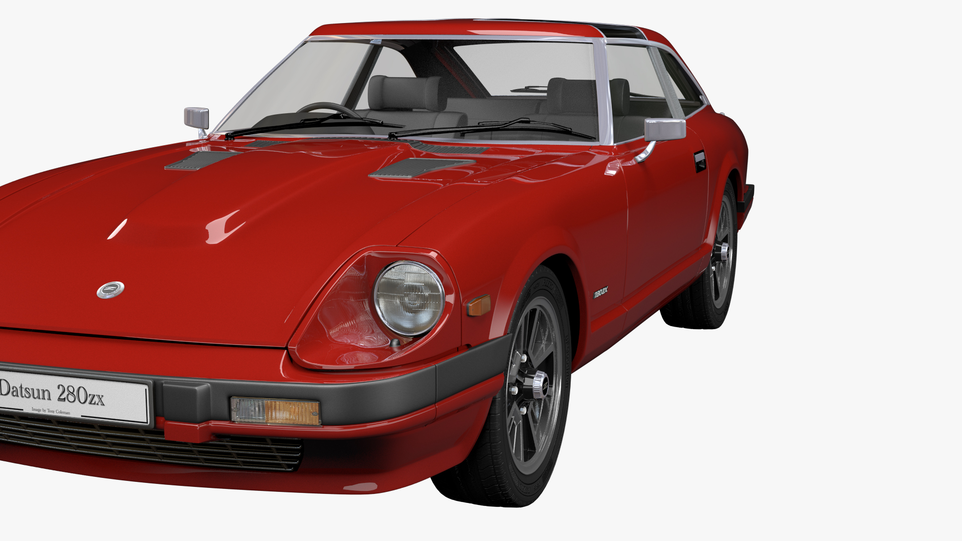 Datsun 280zx royalty-free 3d model - Preview no. 7