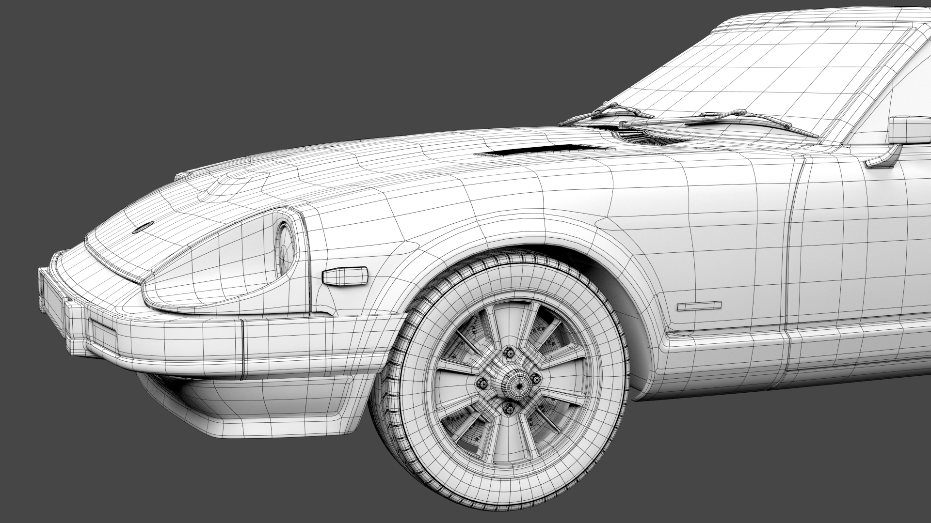 Datsun 280zx royalty-free 3d model - Preview no. 27