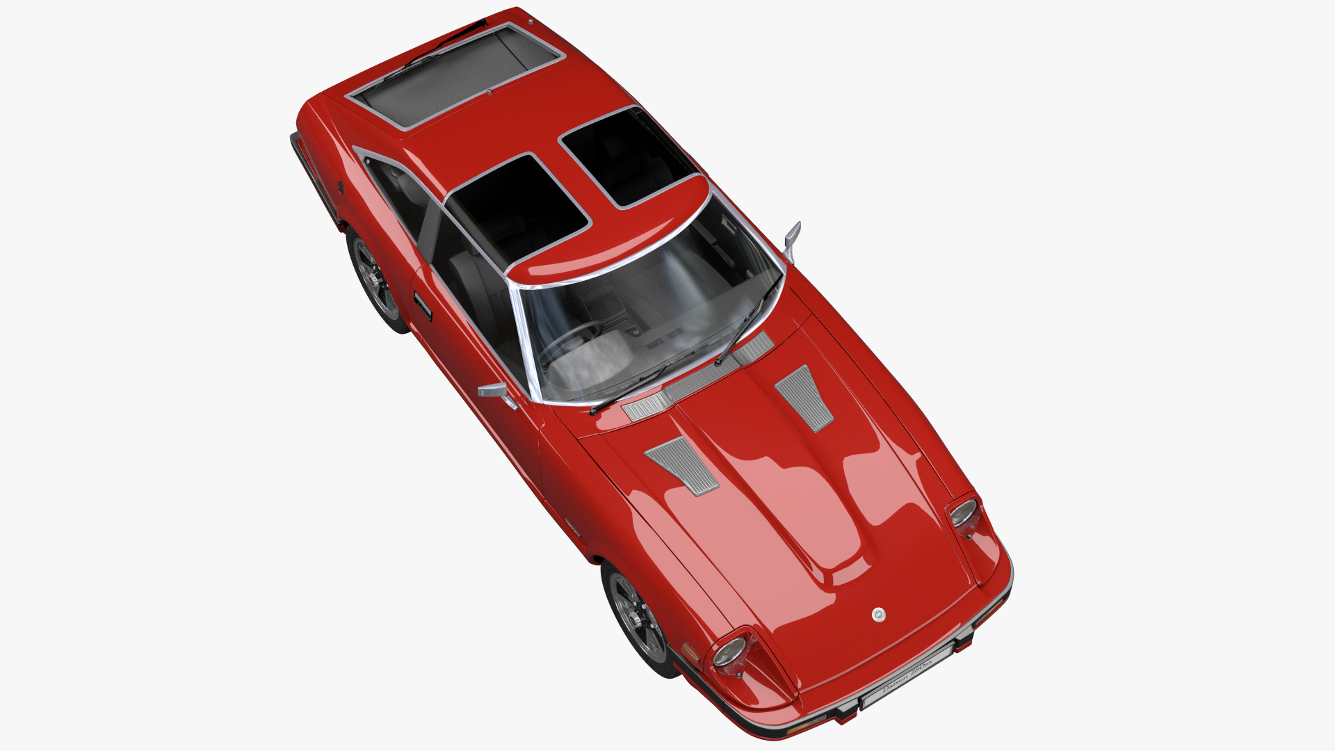 Datsun 280zx royalty-free 3d model - Preview no. 12