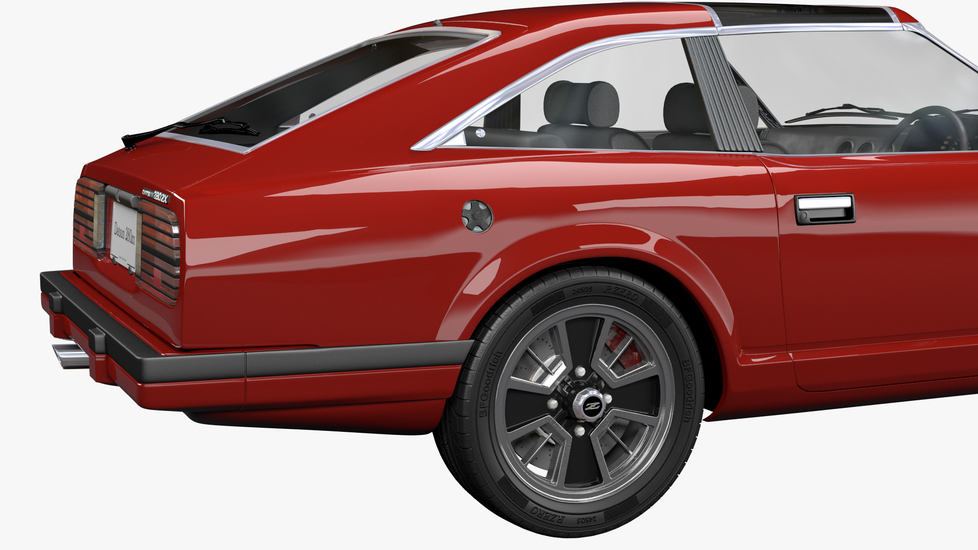 Datsun 280zx royalty-free 3d model - Preview no. 10