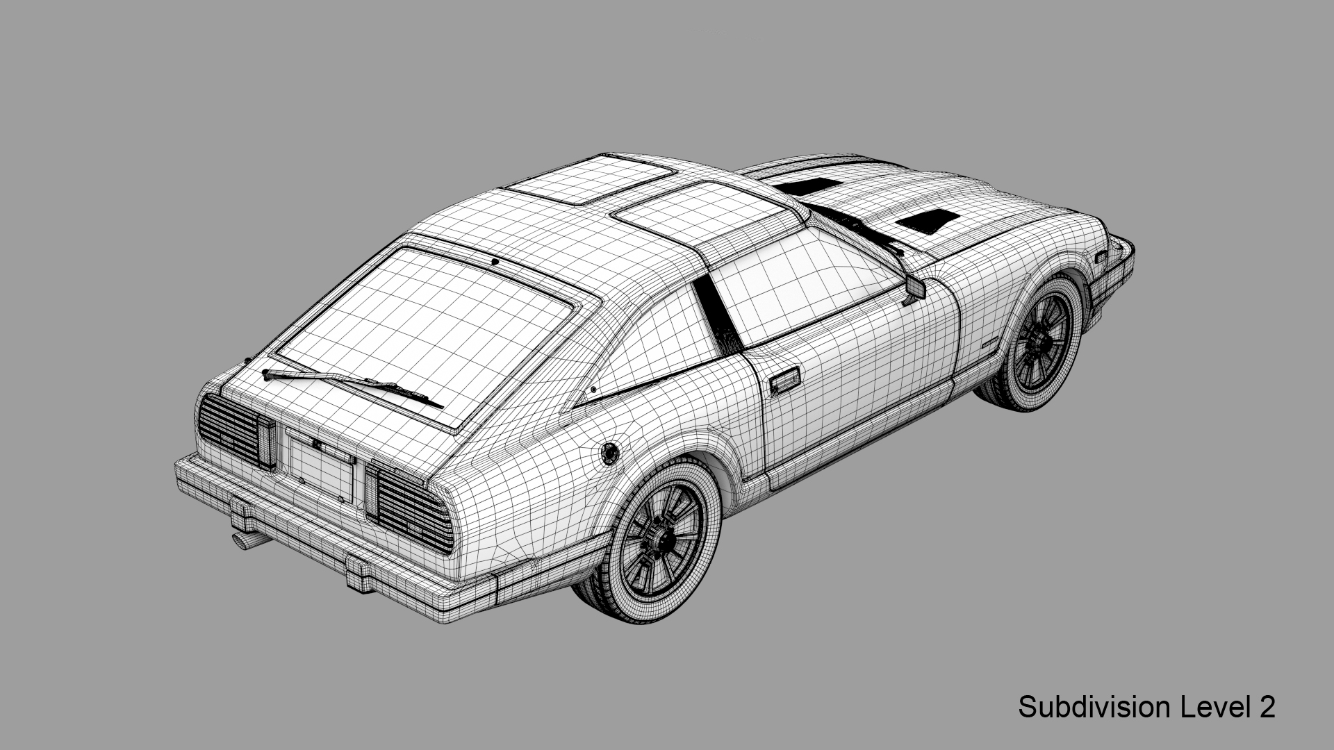 Datsun 280zx royalty-free 3d model - Preview no. 37