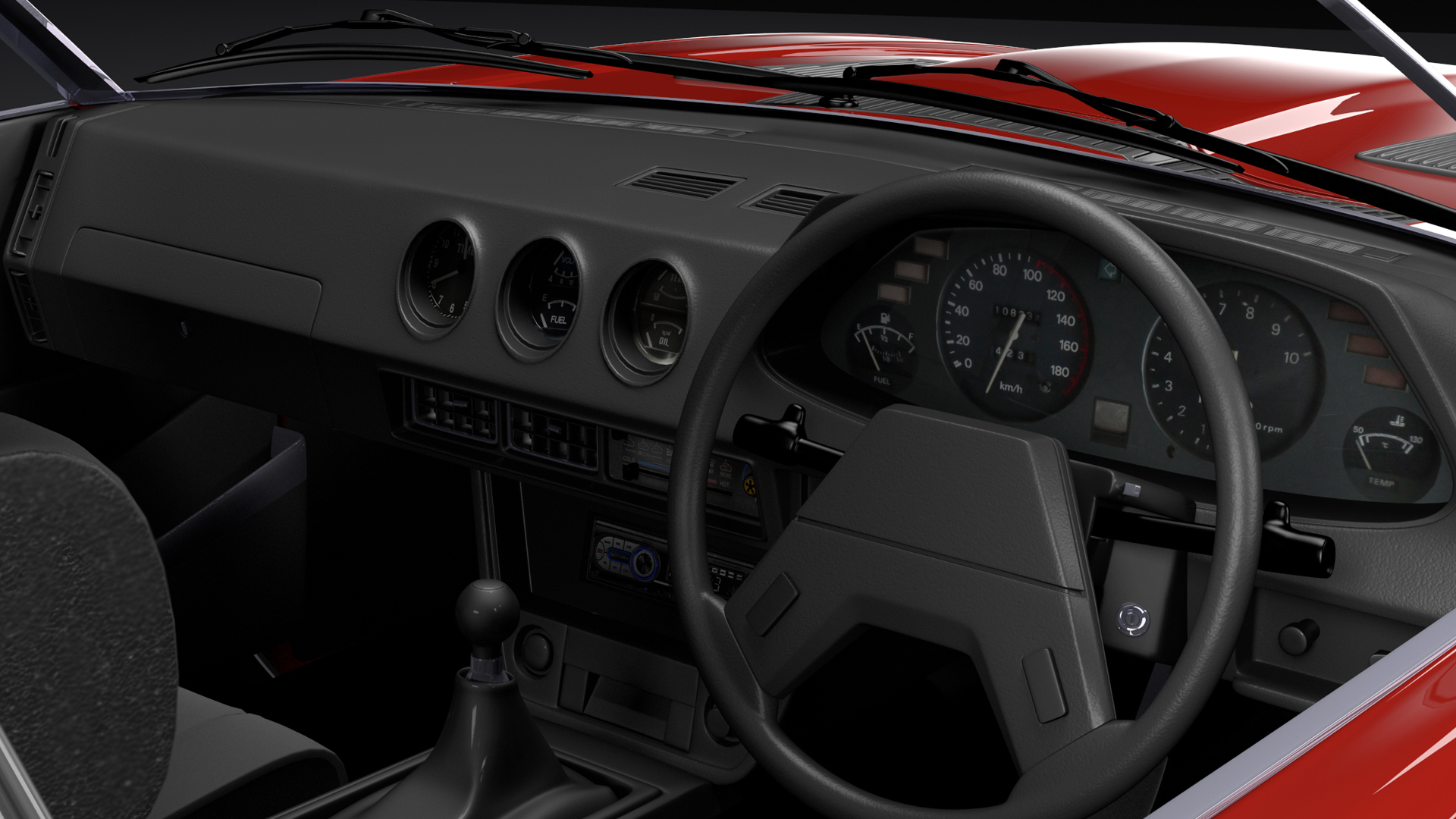 Datsun 280zx royalty-free 3d model - Preview no. 15