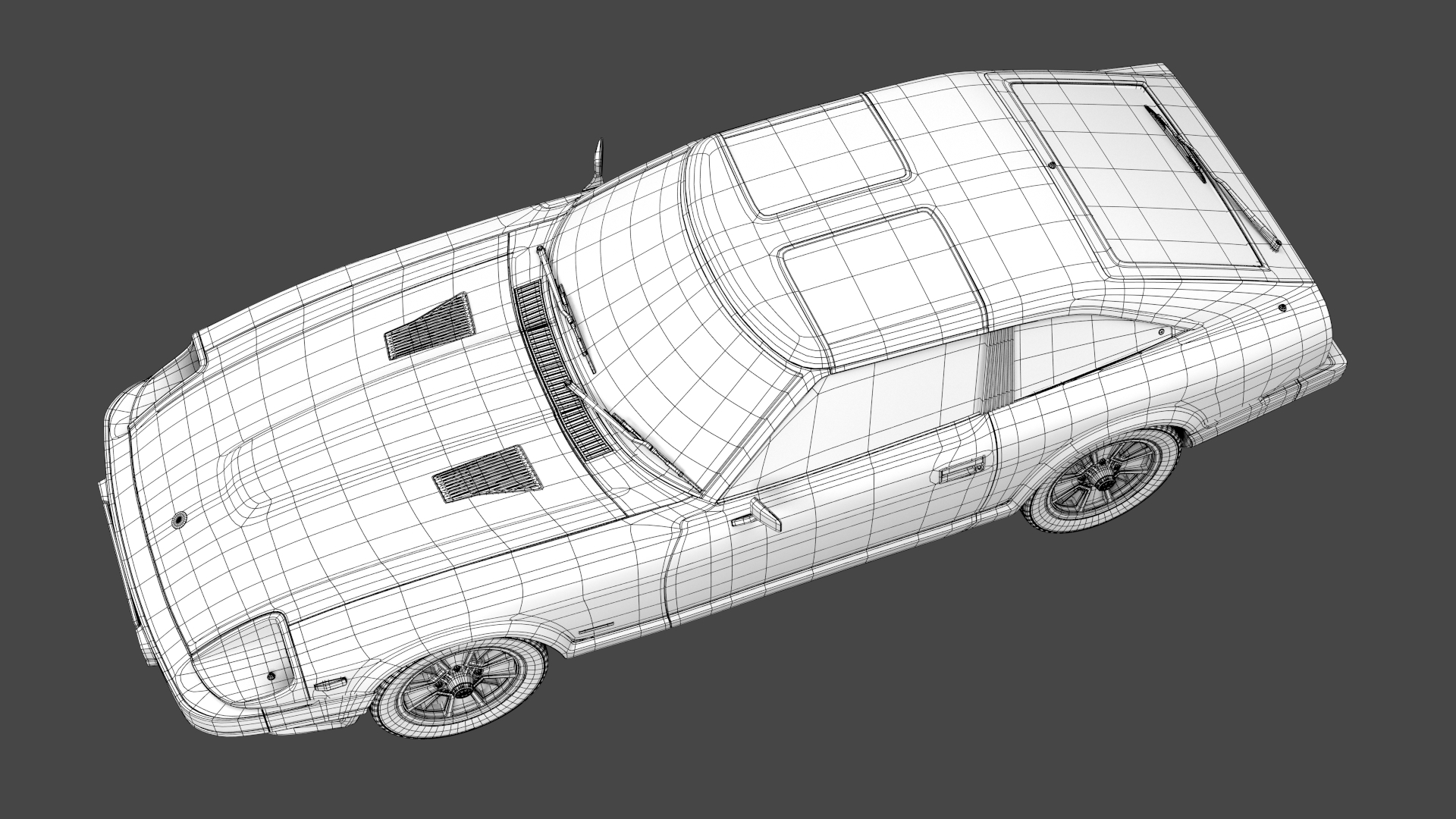 Datsun 280zx royalty-free 3d model - Preview no. 25