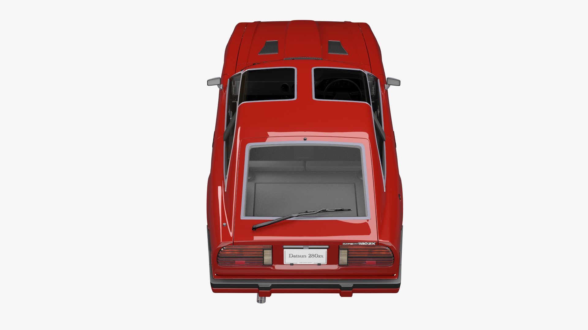 Datsun 280zx royalty-free 3d model - Preview no. 14