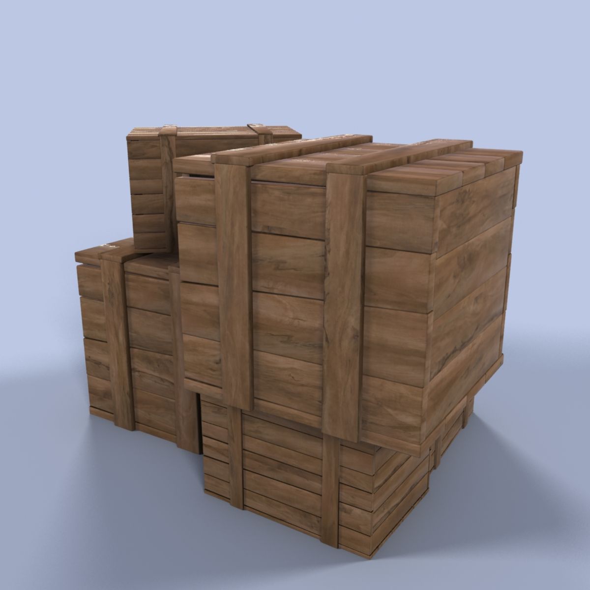 Caisses 3d model