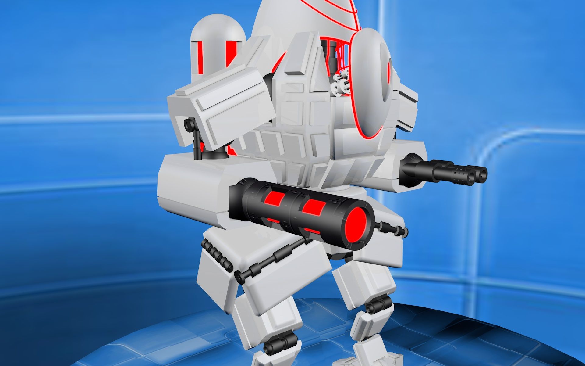 guerra dei robot 3d model