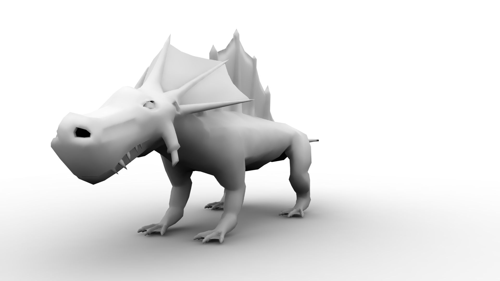 Lagarto fantasía modelo 3d