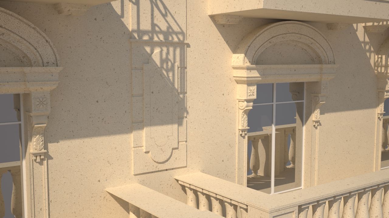 Paris Haussmann Building royalty-free 3d model - Preview no. 4