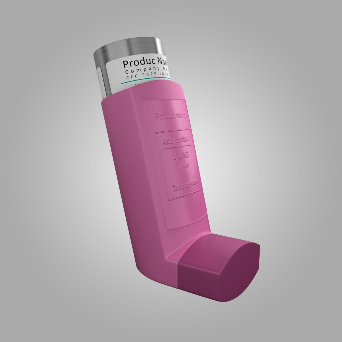 Inhalador para el asma Fostair modelo 3d