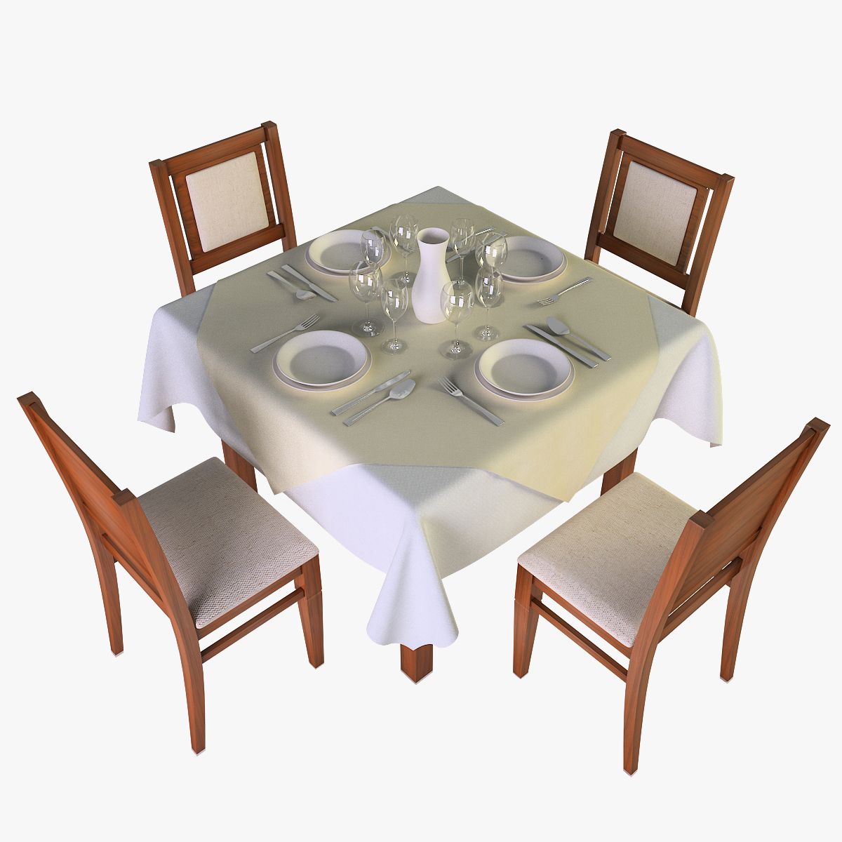 Mesa de restaurante modelo 3d