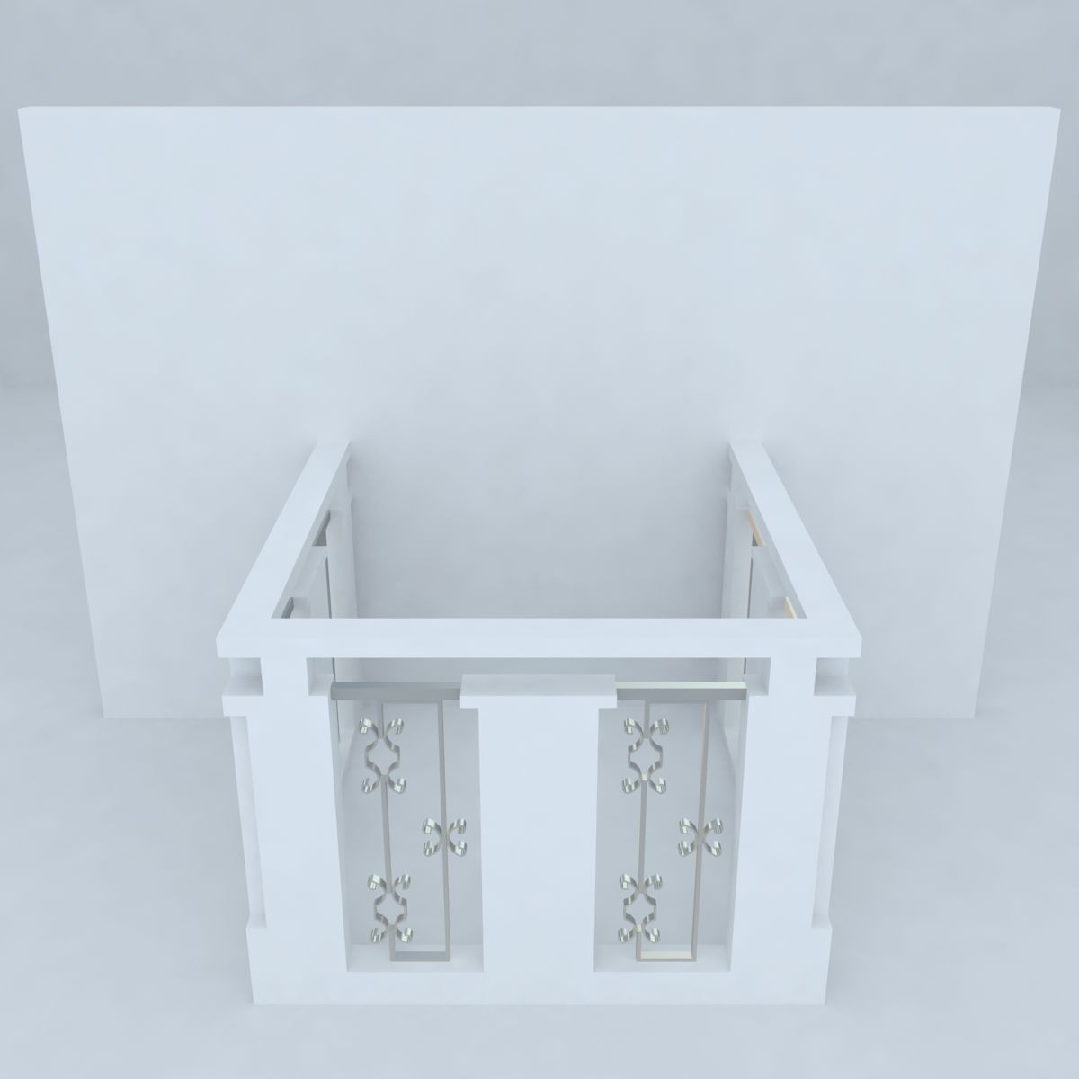 exterior balcony 8 3d model