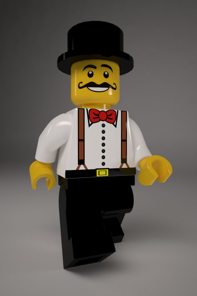 Personaggio Lego 3d model