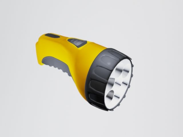 flashlight 3d model